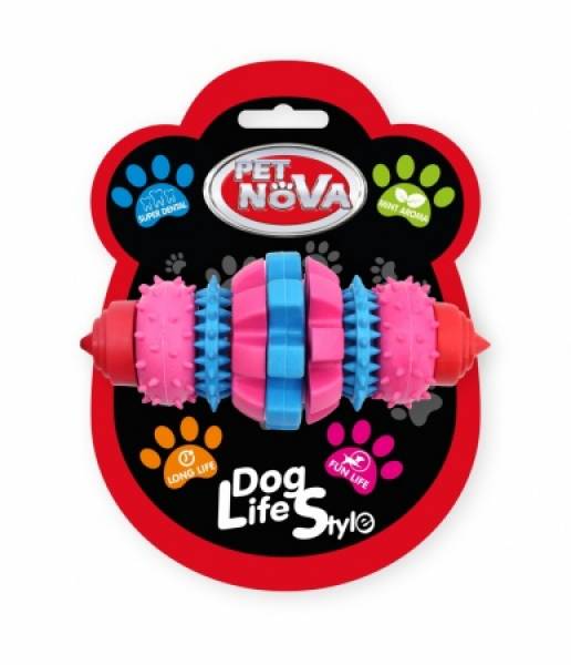 DOG LIFE STYLE Superdental Beißring 16 cm, bunt, Rindfleischgeschmack